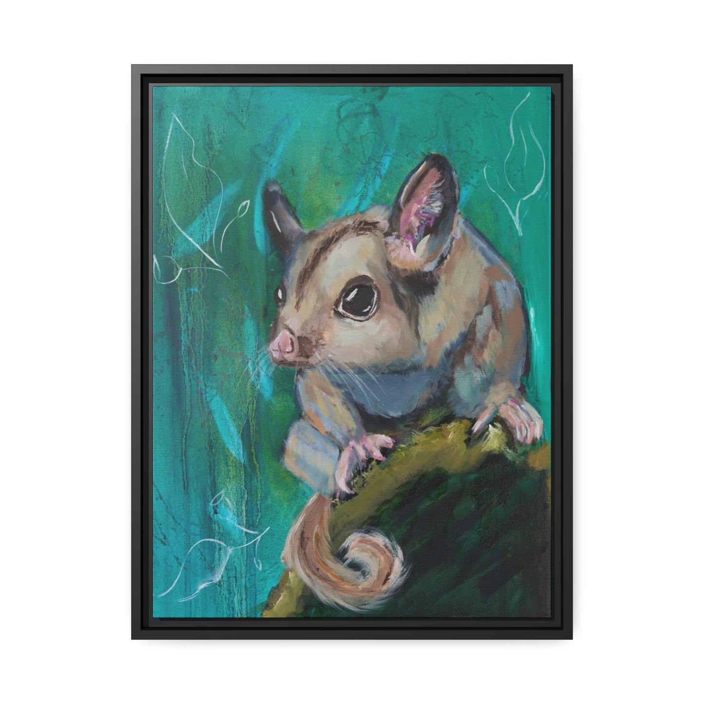 Glider Canvas Print with Black Frame