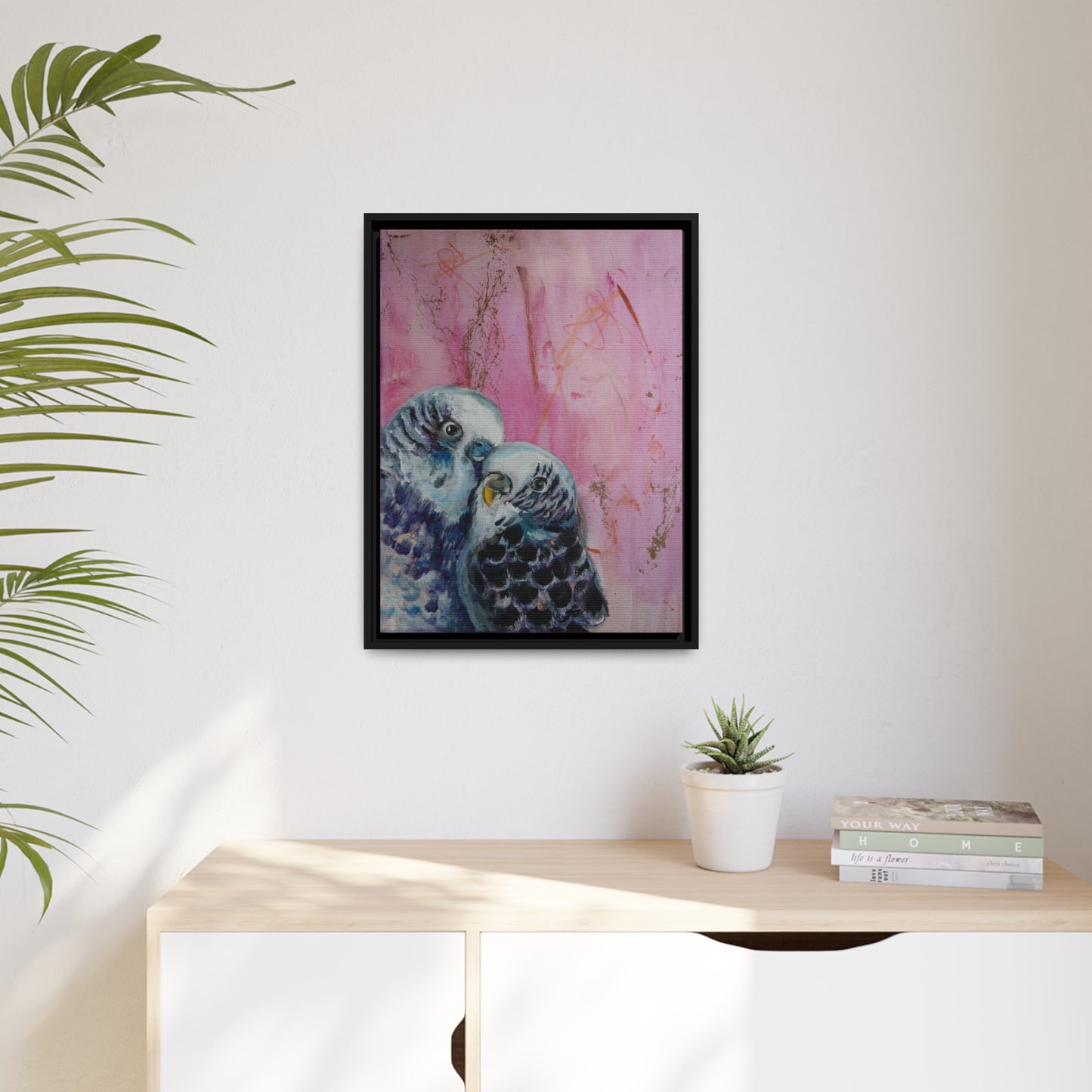 Bonded Canvas print with Black Frame