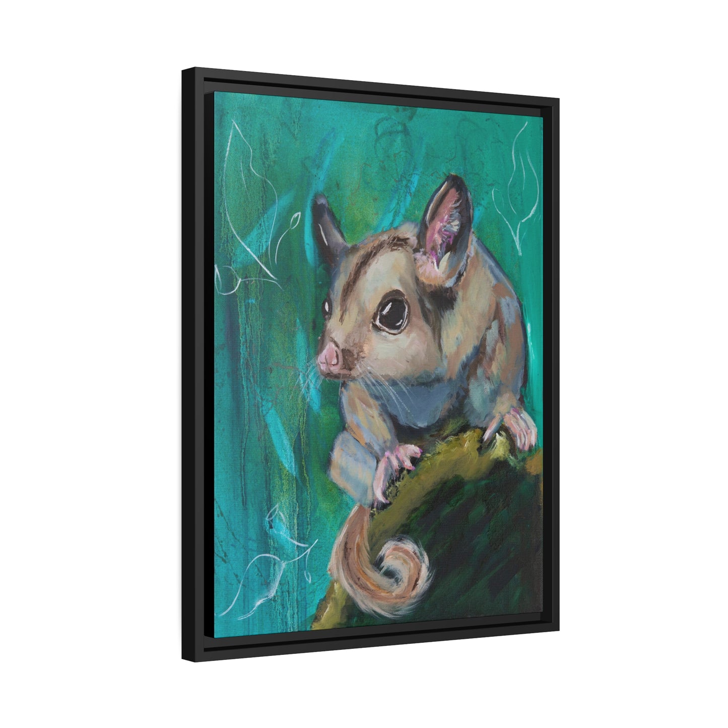 Glider Canvas Print with Black Frame